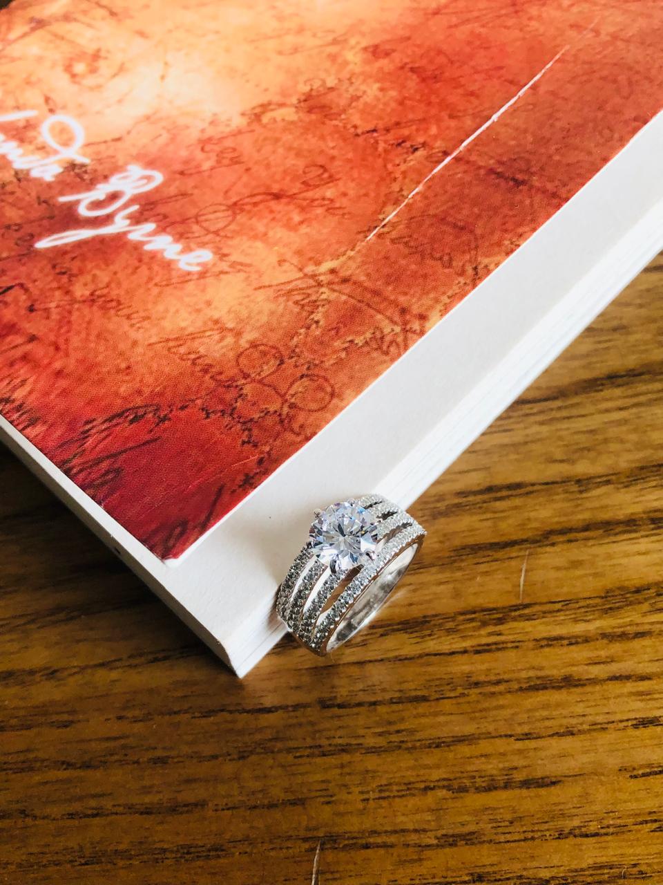 925 Silver Line Round Ring