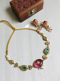 Thumbnail for Graceful Kundan Necklace Set