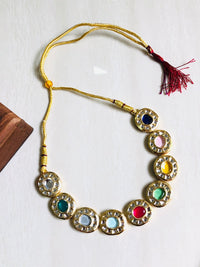 Thumbnail for Multi Polki Necklace Set