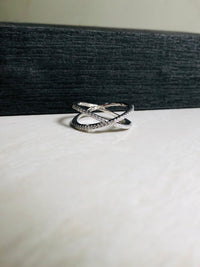 Thumbnail for 925 Criss Cross Silver Ring