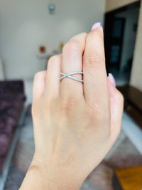 Thumbnail for 925 Criss Cross Silver Ring