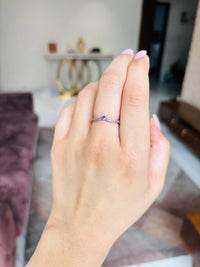 Thumbnail for 925 Silver Purple Band Ring