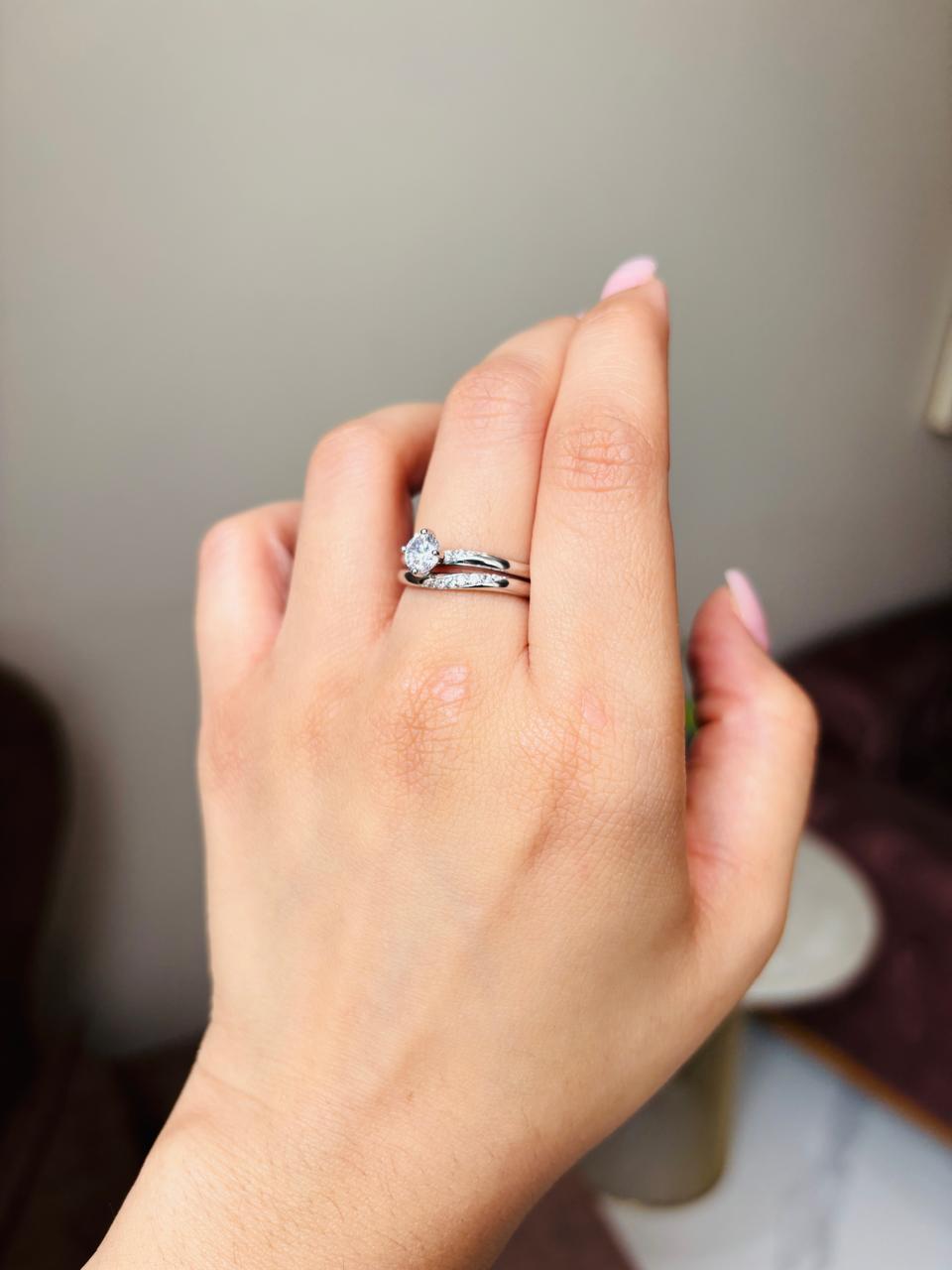 925 Silver Gleaming Stack Ring