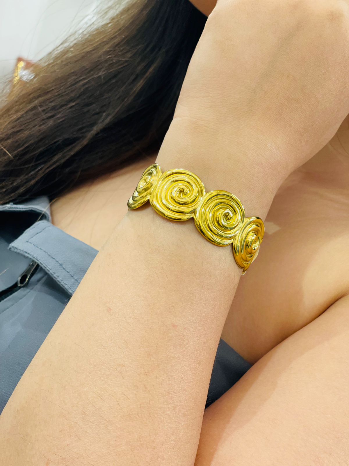 Golden Statement Bracelet