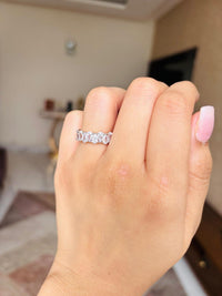 Thumbnail for Linear Tear Drop Band Ring