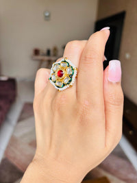 Thumbnail for Kundan Pearl Ring
