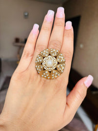 Thumbnail for Pearl Jadau Ring