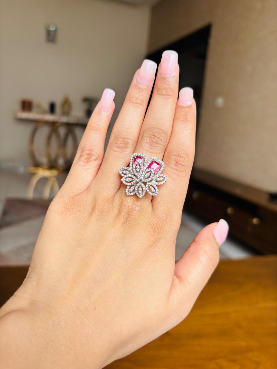 Ruby Bow Ring