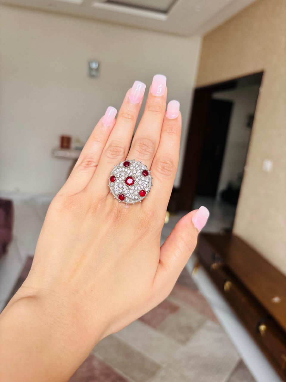Ruby Cocktail Ring