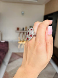 Thumbnail for Ruby Cocktail Ring