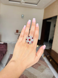 Thumbnail for Ruby Cocktail Ring