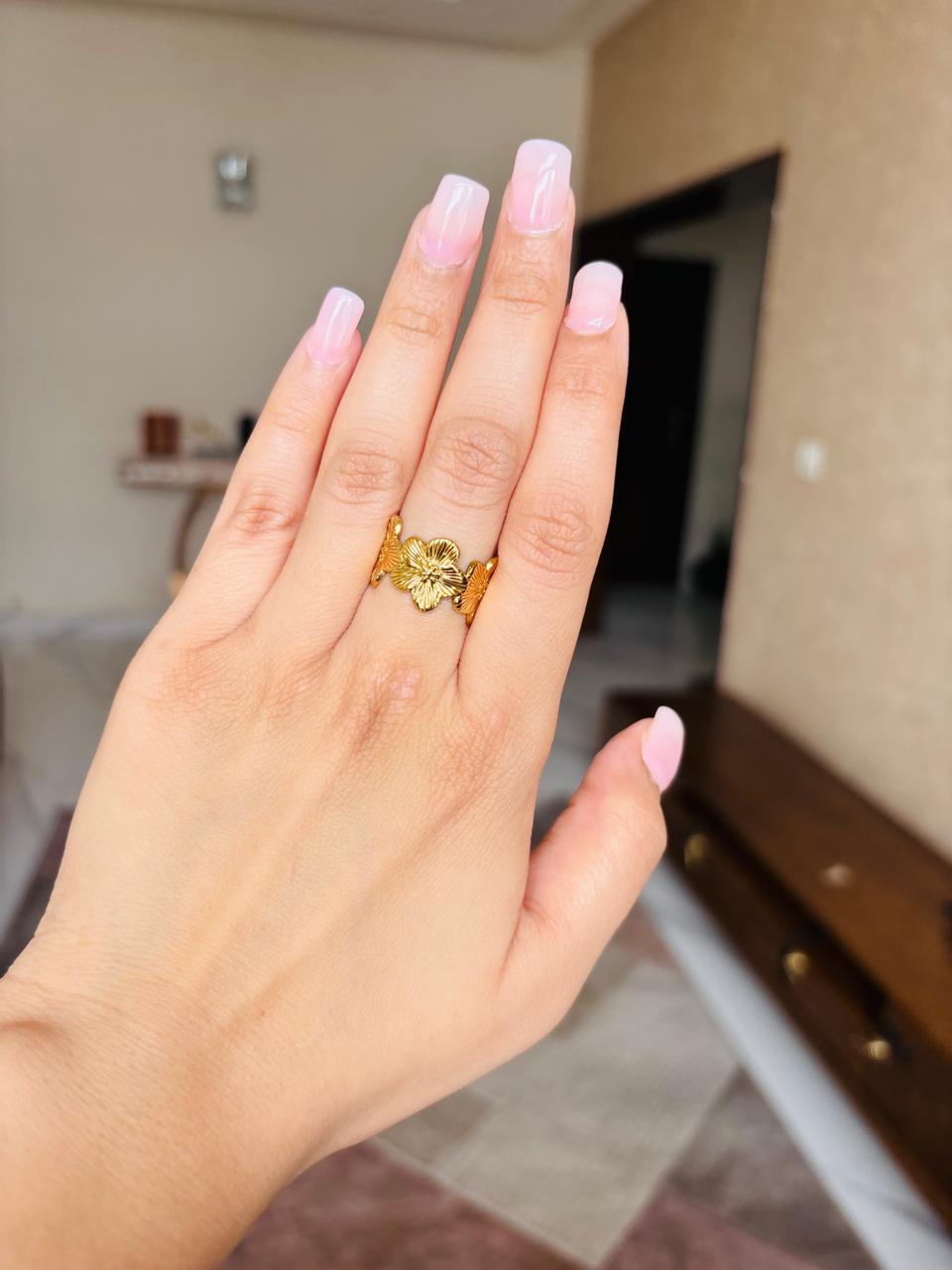 Golden Flower Ring
