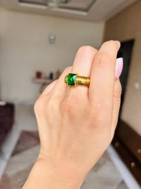 Thumbnail for Green Stone Golden Ring