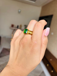 Thumbnail for Green Stone Golden Ring