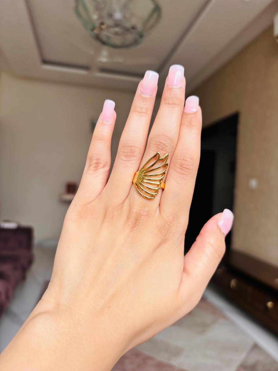 Golden Butterfly Ring
