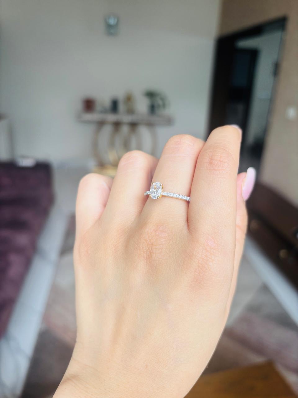 925 Sleek Gold Plated Ring