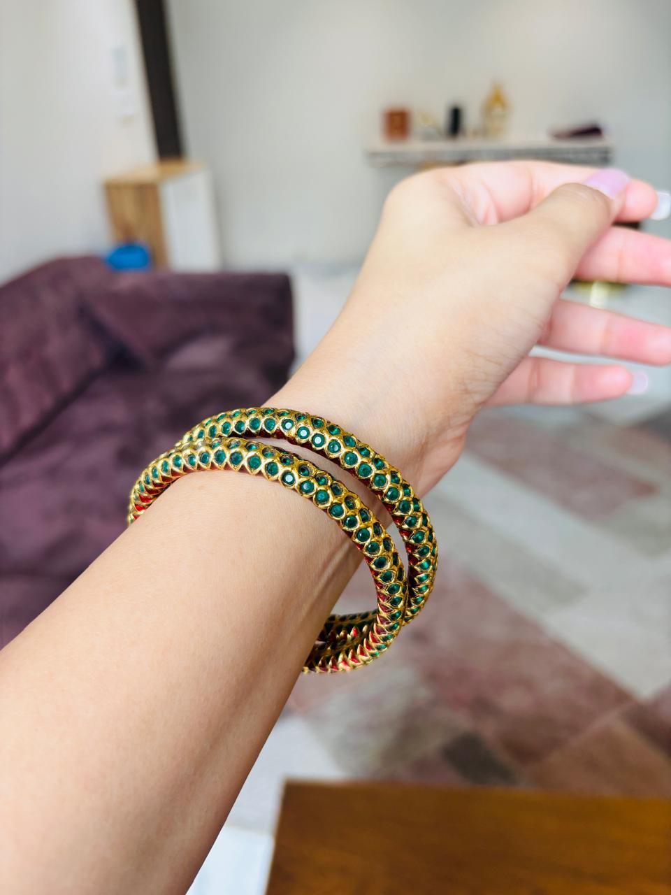 Emerald Bangles