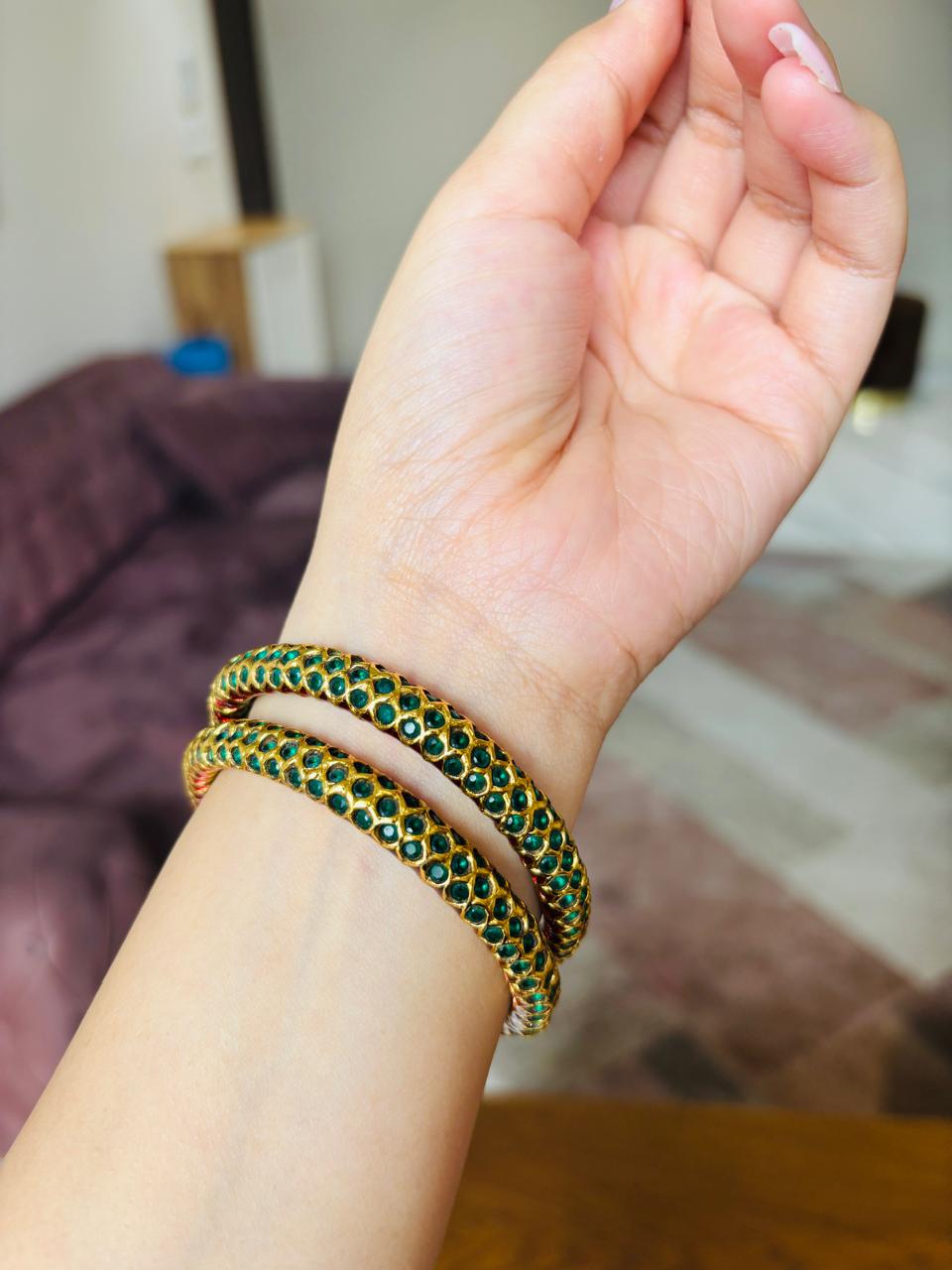 Emerald Bangles