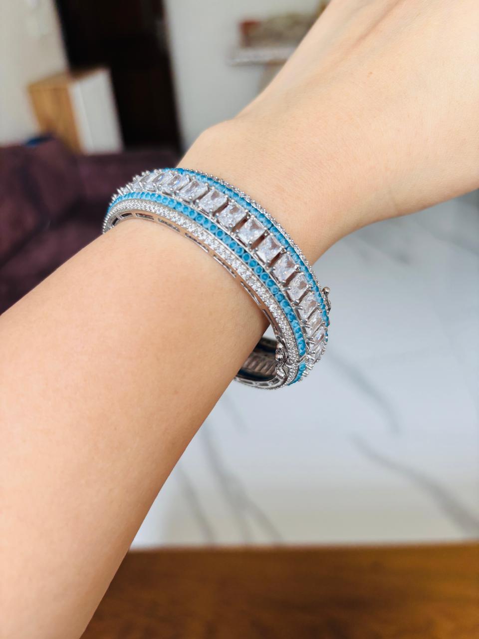 Semi Precious Kada Bangle
