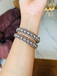 Thumbnail for Antique Oval Diamond Bangles