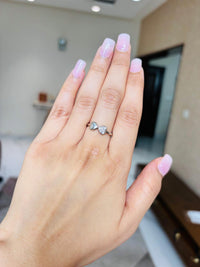 Thumbnail for 925 Heart Bow Silver Ring