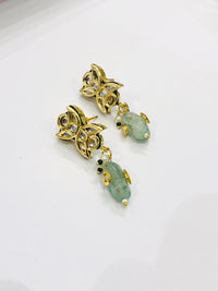 Thumbnail for Mint Majesty Kundan Necklace Set