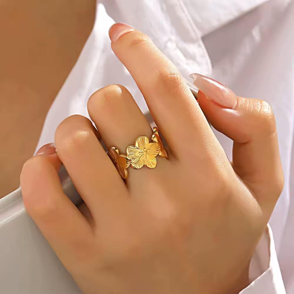 Golden Flower Ring