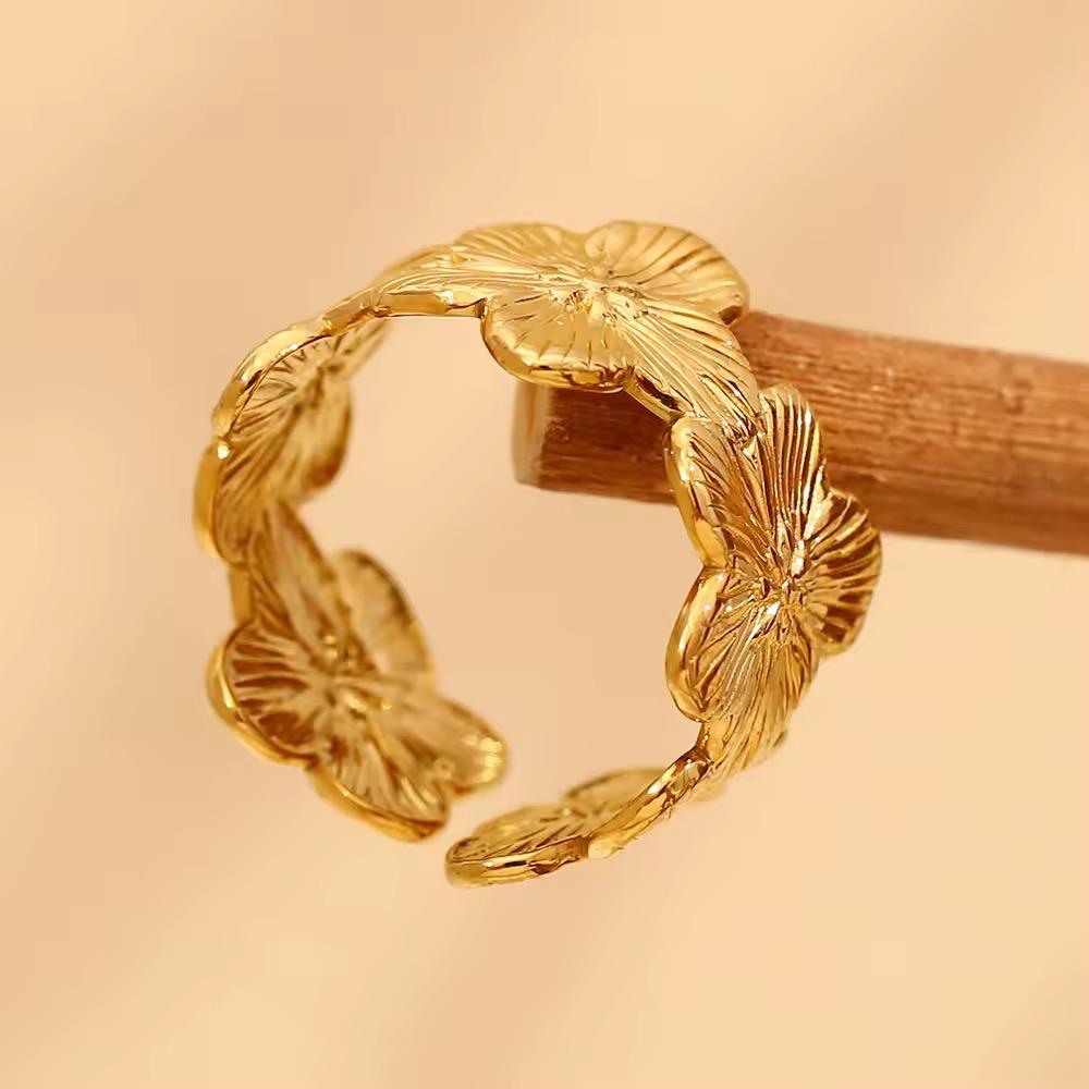 Golden Flower Ring