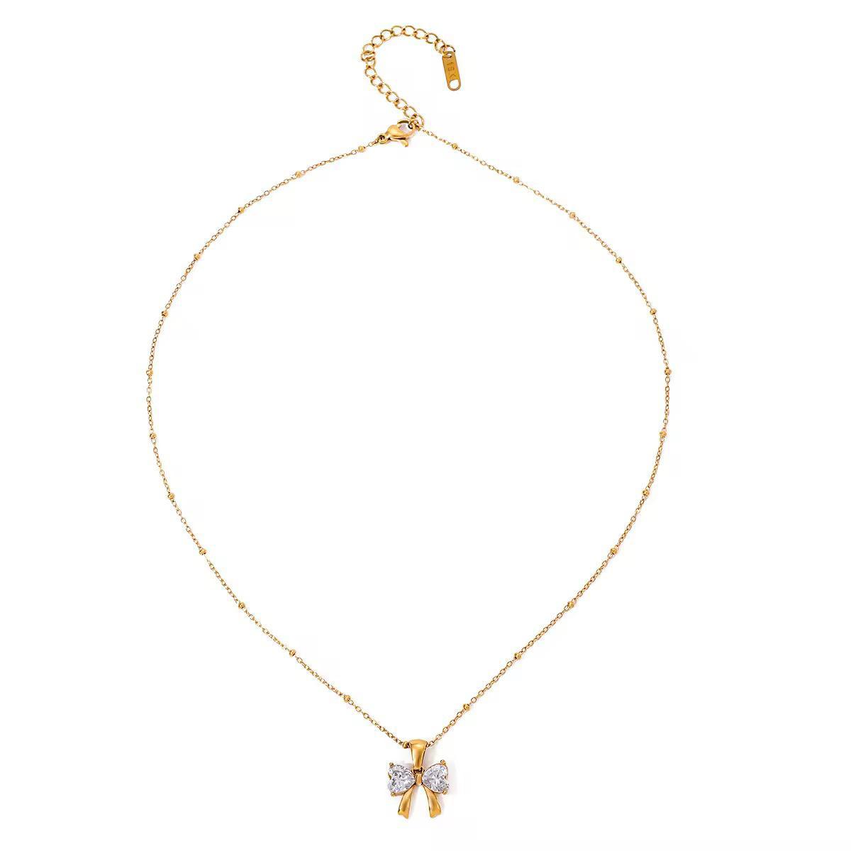 Heart Bow Chain