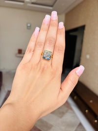Thumbnail for Greenish Raw Stone Ring