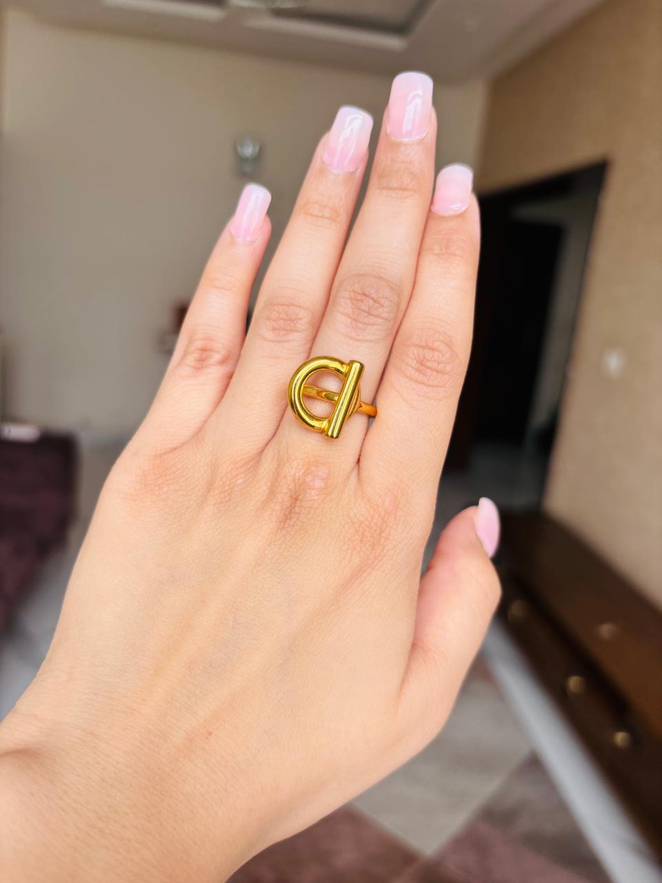 Antique Gold Plated Ring