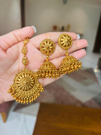 Thumbnail for Golden Lotus Necklace Set