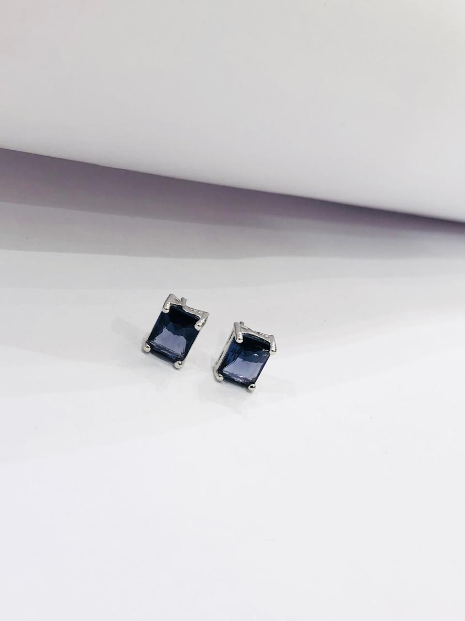Purple Square Pendant Set