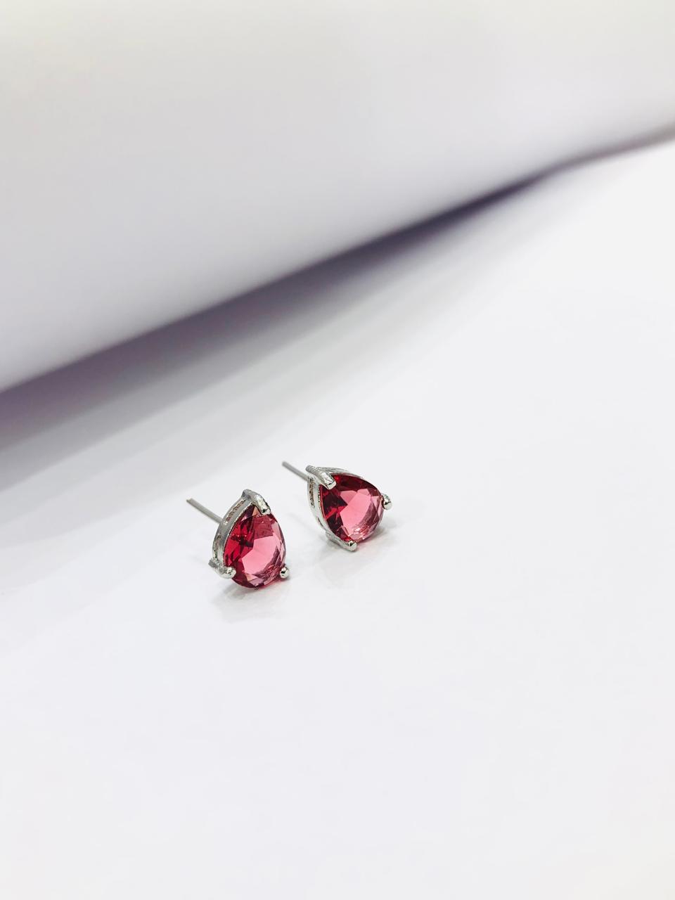 Red Drop Pendant Set