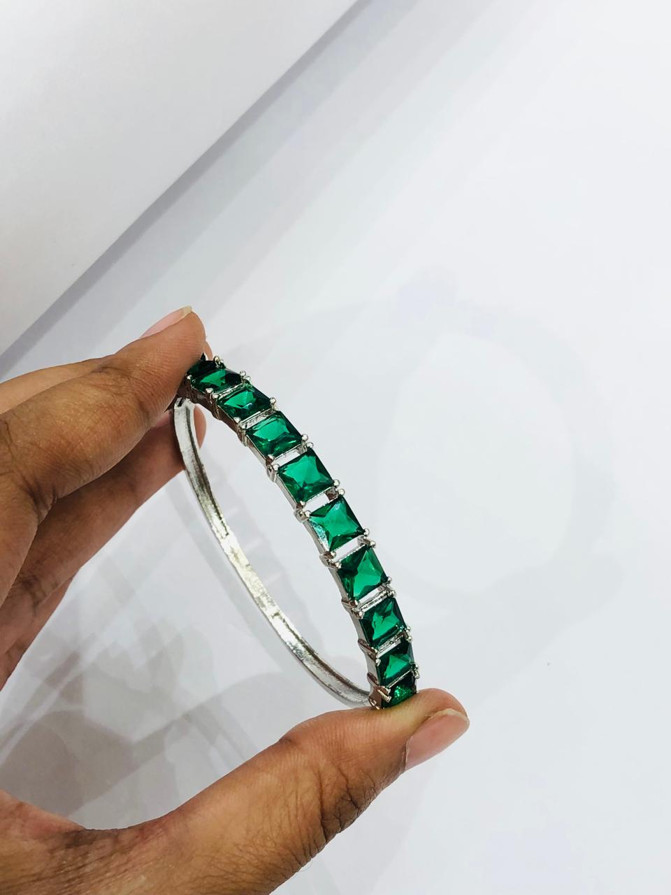 Green Square Bracelet