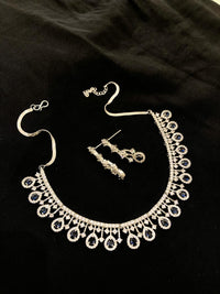 Thumbnail for Sleek Blue Drop Necklace Set