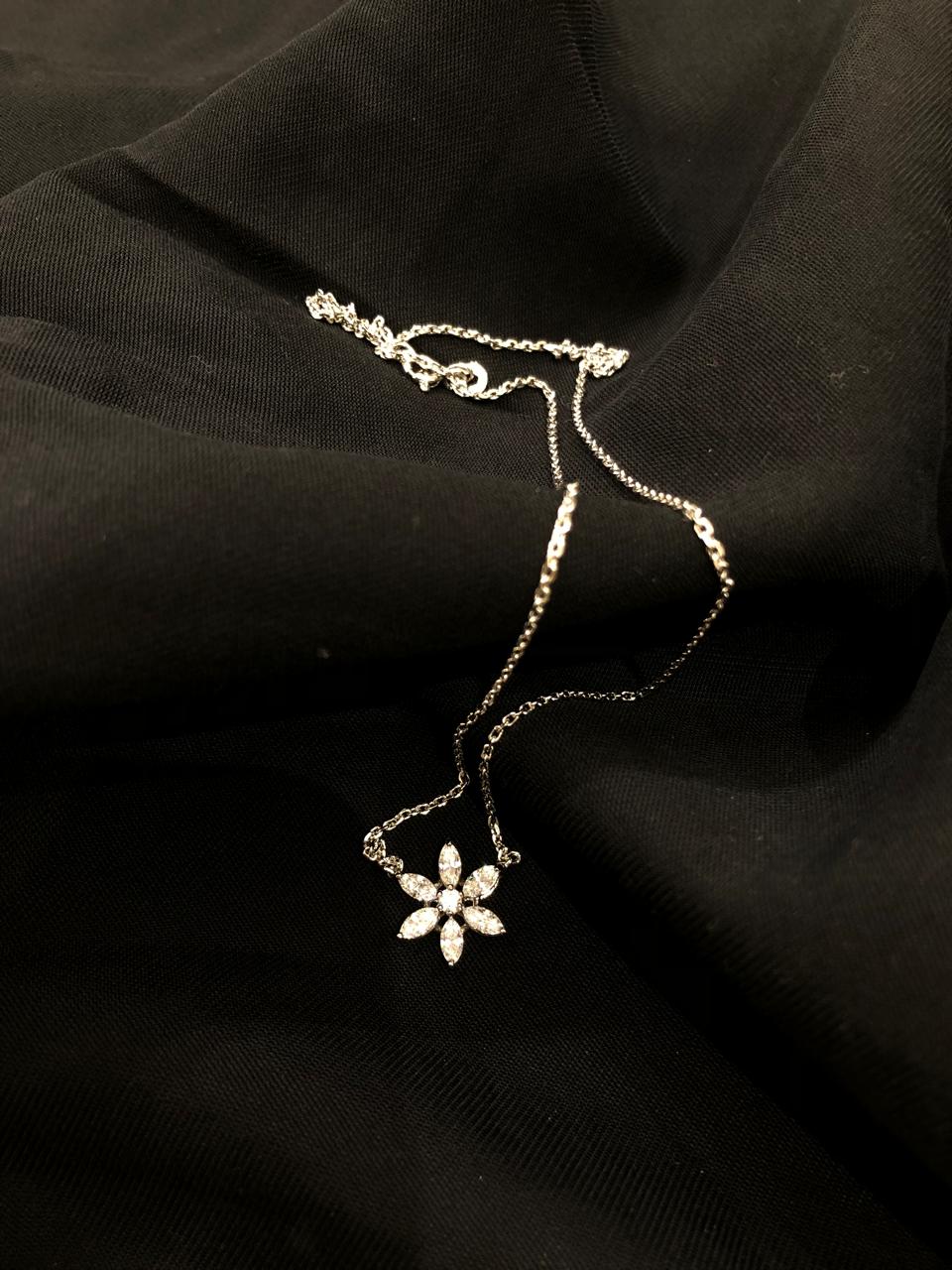 925 Silver Flower Chain