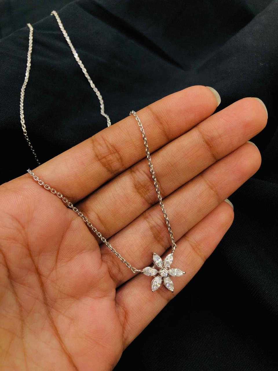 925 Silver Flower Chain