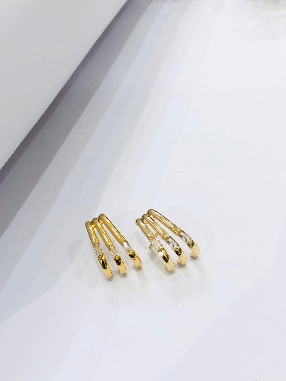 Line Hoop Earrings