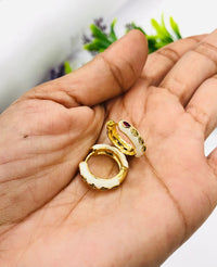 Thumbnail for Enamel Hoop Earrings