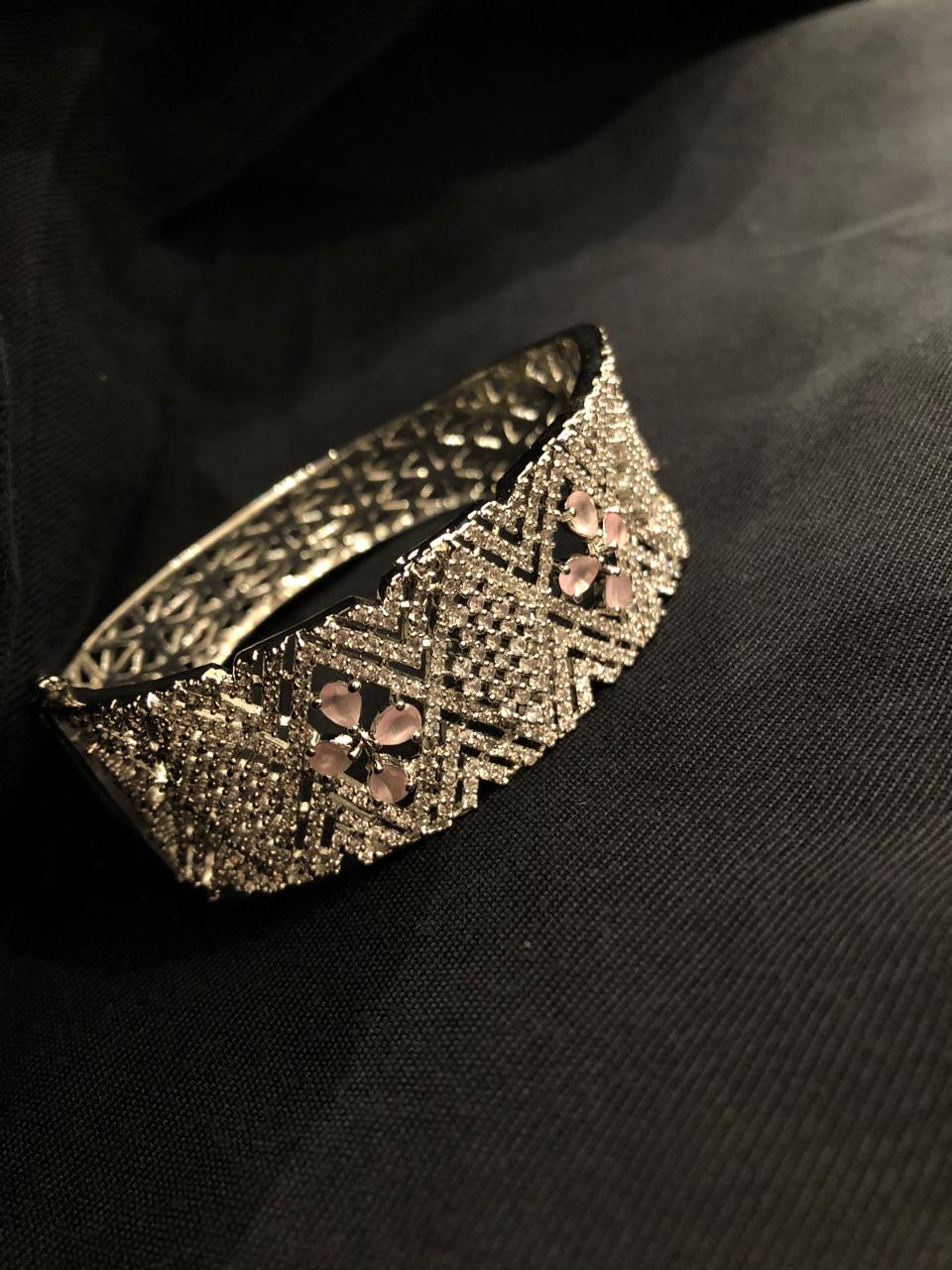 Pink Stone Diamond Bracelet