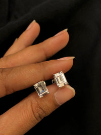 Thumbnail for 925 Baguette Silver Pendant Set