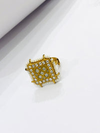 Thumbnail for Golden White Beads Ring