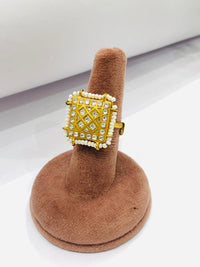 Thumbnail for Golden White Beads Ring