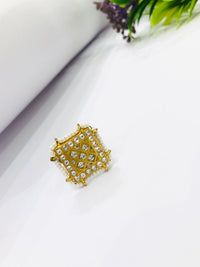 Thumbnail for Golden White Beads Ring