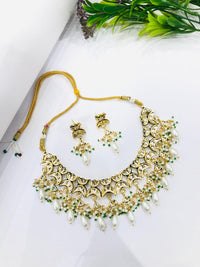 Thumbnail for Kundan Pearl Necklace Set