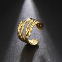 Thumbnail for Golden Line Crown Ring