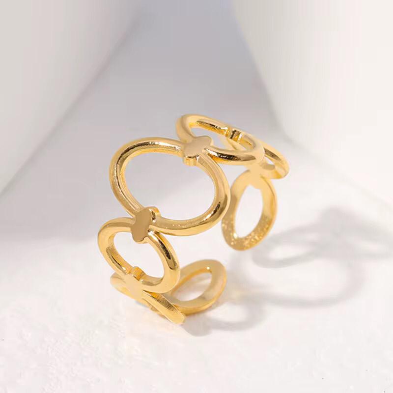 Golden Oval Ring