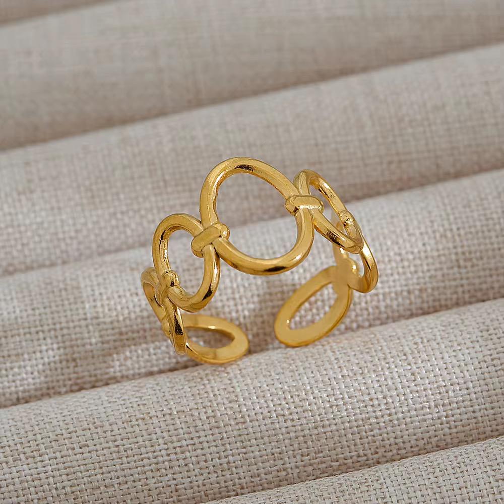 Golden Oval Ring