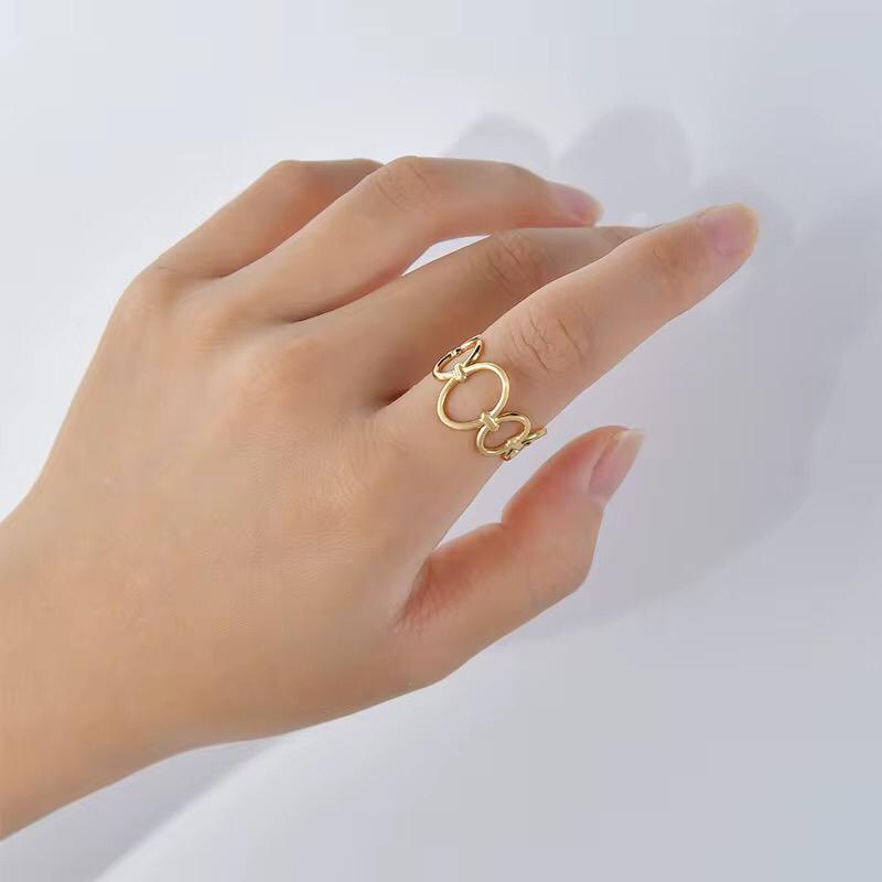 Golden Oval Ring